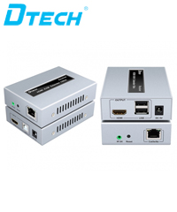 Bộ nối dài HDMI 100M qua cáp mạng Dtech DT-7054A