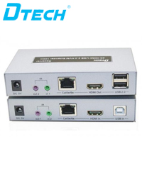 Bộ nối dài HDMI 100M qua cáp mạng Dtech DT-7051