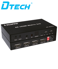 Bộ Matrix HDMI 2 vào 2 ra 4K Dtech DT-7742W