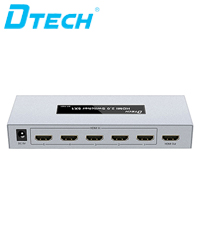 Bộ gộp HDMI 5 vào 1 ra 4K Dtech DT-7451